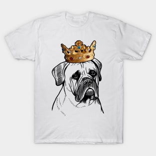 Bullmastiff Dog King Queen Wearing Crown T-Shirt